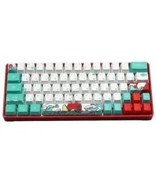 Mechanische Toetsenbord Coral Sea Keycap DZ60POKERGK61GK64 DYE -Sublimation PBT OEM 71 Key Korean Japanische Charakter 2106101497320