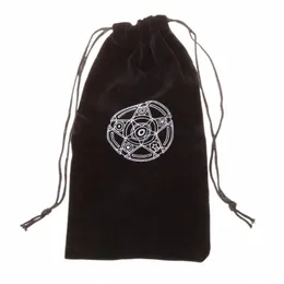 Veet pentagram tarot kart depolama çantası oyuncak mücevher ev mini brawstring paketi tahta oyunu tarot depolama çantası 94jc#