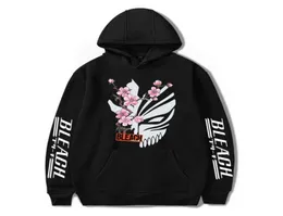 Men039s толстовины толстовок Bleach Anime Hoodie Kurosaki Ichigo Printed Мужчины и женщины повседневные спортивные топы пуловер