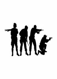 Troop Soliders Stylish Shooting Vinyl Car Sticker CA0058016381455