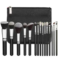 Make -up -Bürsten Zoeva 815pcs Leder Frauen Zip Handtasche Professionelle Pulver Foundation Lidschattenwerkzeuge T2209214439682