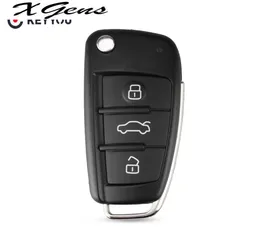 3 Button Folding Flip Remote Key Shell Case Fob For Audi A6L Q7 A2 A3 A4 A6 A6L A8 TT 2008 2009 2010 2011 Fob Case4233733