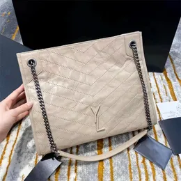 Cadeia de couro acolchoada de alta qualidade Niki bolsa de compras bolsa luxuris
