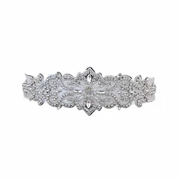 TopQueen S26 Luxury Rhinestes Wedding Dres Belt Women Crystal Applique Decorati Sparkly for Bride Waistband Bridal S Z5NB#