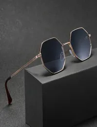 Higodoy Polygon Sunglasses Men Vintage Octagon Metal Sunglasses for Women Luxury Brand Goggle Sun Glasses Ladies Gafas De Sol8911406