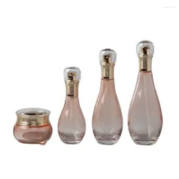 Förvaringsflaskor tomma diy kosmetisk spray flaska hög kvalitet lotion pump 150 ml 100 ml 60 ml 10 st emulsionspaket 50g krämburk