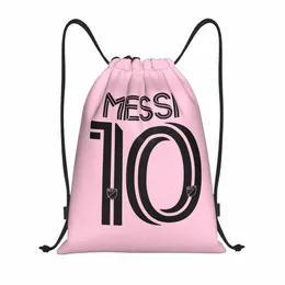 Mied Football Soccer DrawString Backpack Gym Sports Sackpack String Bags Cycling V3en#