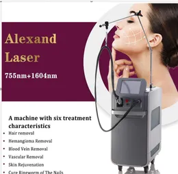 Spa Użyj światłowodowej laser Laser 1064 755NM ND YAG Laser Hair Machine Aleksandryt Laser Skin Rejuvenation Machine Dwuletnie gwarancja