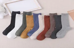 2020 Fashion Autumn New Candy Color Letter Pile Heap Female Sock Fashion Trend Multicolor Wild Cotton Socks6541422