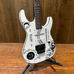 Kabel Top -Qualität ESP Custom Shop KH2 Ouija Kirk Hammett Cynthia Weiße E -Gitarre