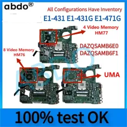 Scheda madre Dazqsamb6e0 Dazqsamb6f1.for Acer Aspire E1471 E1431 E1431G E1471G Laptop Motherboard.Slj8E HM77 HM76 DDR3