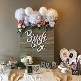 Bridal doccia arredamento da sposa da ritagliare segnano poop in legno di nozze per le legno 240407