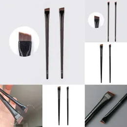 New 2Pcs Eyeliner Brow Contour A101 A102 Professional Small Angled Eyebrow Brush Hair Cosmetics Eye Makeup Tools