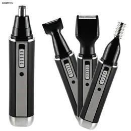 4 in 1 Electric Ear Nose Hair Trimmer Hair Clipper Chargeable Beard Trimmer Professional Men Women Nose Hair Eyebrow Trimmer 240401