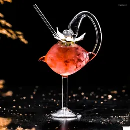 ワイングラス180mlクリエイティブカクテルグラススワンデザインKTVバーナイトパーティーツール用の透明なノベルティドリンクカップ
