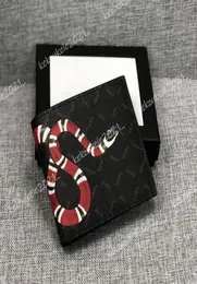 Toppkvalitetsdesigner Men plånbokskorthållare Lyxiga läderfällningar Sir Bag Separate Mini Plånböcker med Box7182393