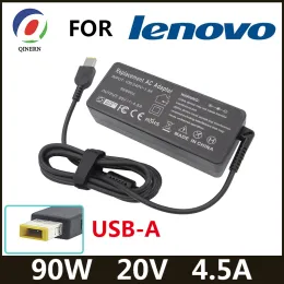 Adapter 20V 4.5A 90W USB -stift OTAPB03 Laptop Charger för Lenovo ThinkPad X1 Ultrabook B40 G50 M4400 M4450 Z50 Z505 Essential G400S G405S