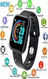 D20 Pro Bluetooth Smart Watch Men Women Y68 Pressão arterial Monitor de freqüência cardíaca Esporte Rastreador de fitness smartwatch para xiaomi huawei5155523