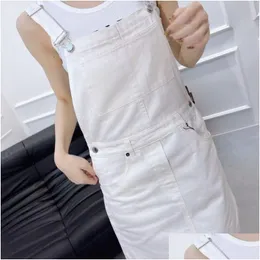 Tute da donna Romper di stilista in generale estate abbigliamento nero denim stile casual per vocazioni 26644 consegna a goccia a otgnl