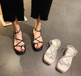 Sandals Dlek Women Summer Crossied in stile bohémien Casual Comotte Compegnere Female Female Fla Fiamine Eleganti Scarpe Sandalo8482949