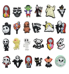 Anime charms Halloween horror pumpkin sally Jack The Nightmare Before Christmas cartoon charms shoe accessories pvc decoration buckle soft rubber charms3796484