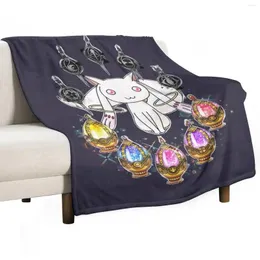 Coperte retrò Puella Magi Madoka Magica Cool Graphic Gift Throw Cosplay Cosplay Anime divani Vintage