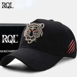 Czapka baseballowa dla mężczyzn sportowy kapelusz golfowy bawełniany haft tygrys duży rozmiar Trucker Hat Hip Hop Fashion High Crown Structured 240415