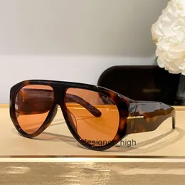 TF Designer Toms Fords Sunglasses Men Chunky Plate Ramka FT1044 Ogólne okulary moda dla kobiet czarne sport st