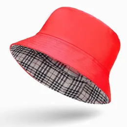 Przenośna moda seksowna solidna składana rybak Hat Sun Hat Outdoor Men and Women Bucket Cap wieloasonowa czapka 240416