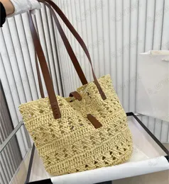 Woman Straw Shoulder Bags Designer Beach bag chain bag small flaps fashion crochet Handbag Lady Small Totes