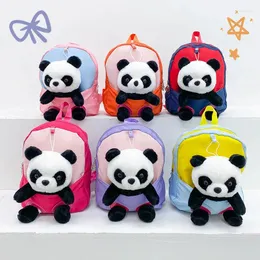 Rucksack Cartoon niedliche Panda Puppe Leichtes Kindergarten -Buchbag für Kindergärten Großhandel Snack Aufbewahrungstasche