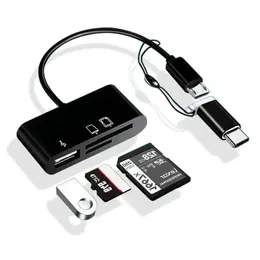 Bilgisayar Kabloları Konektörleri Tip-C Mikro Adaptör TF CF SD Hafıza Kart Okuyucu Yazar İPad Pro Huawei Kitabı USB TY OTSQG için USB-C Flash USB-C Flash
