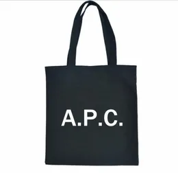 2019 New women039s handbagr APC Letter bag Canvas Shoulder Tote Bag shopping grapheme Bundle pocket blank canvas zipper bag6686158