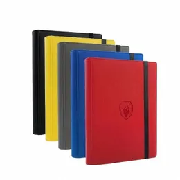 9 جيب Card Binder ، 360 كتاب حامل بطاقة التداول ، Premium PU Cover Binder للبطاقات ، بطاقة تحميل جانبية متينة U649#