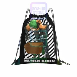 アニメワンパンチマンミュメンライダードローストリングバッグジムバッグプリントトレーニングスポーツバッグスクールスポーツバッグe42x＃