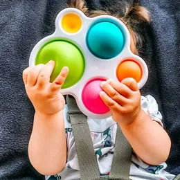 Infant Baby Toys Montessori Ćwiczenie Ratotnik Puzzle Kolorowa inteligencja Wczesna edukacja Intensywne szkolenie Fidget 240407