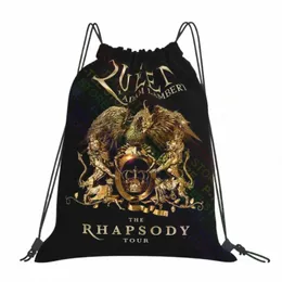Queen+Adam Lambert The Rhapsody Tour Ccert 2019 DrawString Bags Gym Bag Print School Bag Storage Bag Outdoor Running C7JE#