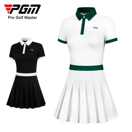 PGM Golf Женщины платьте Slim Fit Sports Девочки для плиссированных юбки Особого шорты Летняя весенняя осень SXL QZ078 240416