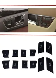 Car Styling Door Seat Memory Lock Buttons Trim Covers Stickers Fit For Mercedes Benz A C E class W204 W212 CLA GLA GLK GLE CLS GL 5886082