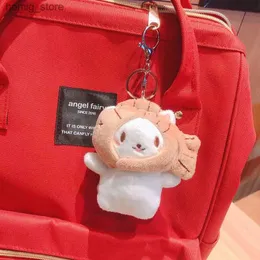 Plush Keychains Cute Cartoon Plush Snapper Braised Cat Detachable Hat Stuffed Doll Toys Pendant Bag Decoration Gifts Y240415KM7E