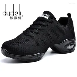 Dance Shoes DUDELI Soft Outsole Breath Women Sports Feature Sneakers Jazz Hip Hop Woman Dancing