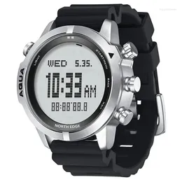 Wristwatches Men Dive Computer Watch Waterproof 100M Smart Digital Free Diving Watches Barometer Compass Temperature Clock