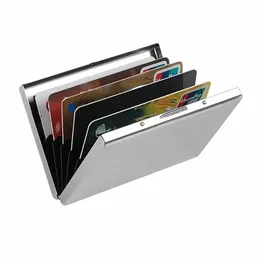 aluminum Credit Card Holder Fi Purse Push Case with Cover for Cards ID Smart Fi Mini ID Card Case for Busin A1OS#