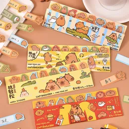 24pcs/lot creative capybara memo pad nota appiccicosa nota carina n tempi di cancelleria del blocco scolastico del bosco