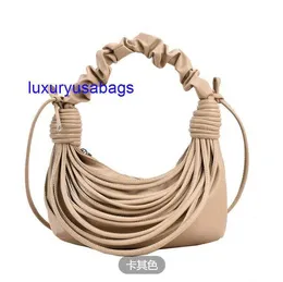 Womens Mini Jodie Tote Double Knot Handbag Botegaveneta Noodles Tubular Lamined Leather Crossbody Bag Höjd 23 cm Bredd 28 cm Djup 8cm Höjd 10 cm GGSQ