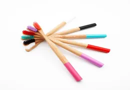 Rainbow Bamboo Toothbrush 6 Colors Round Bamboo Handle Black Bristle Adult Tandenborstel Wooden Handle Low carbon Toothbrush C18111256712