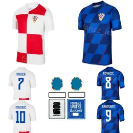 Euro Cup Soccer Croacia 4 Josko Gvardiol Maglie 24/25 17 Bruno Petkovic 10 Luka Modric 22 Josip Juranovic Nikola Vlasic Lovro Majer National Team Shirt Kits
