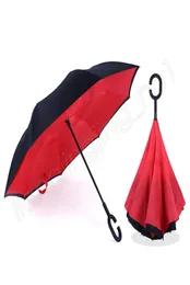 DoubleLayer Reverse dobring Umbrella Hands Standing Sunny Rainy Umbrella dentro de Flamingo à prova de vento Flamingo 40 TO CH2143445