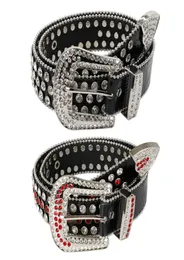 Ny trend bling blin rhintone bälte män kvinnor wtern cowboy patted dna diamantbälte för jeans cinturon de strass9229136