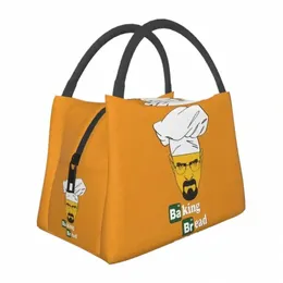 Humor Breaking Bad Walter White Cook Thermal Isolated Lunch Bags Portable Lunch Tote för utomhuskamransmål Matlåda W8ae#